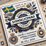 Svensk casinolicens omgiven av casinospel